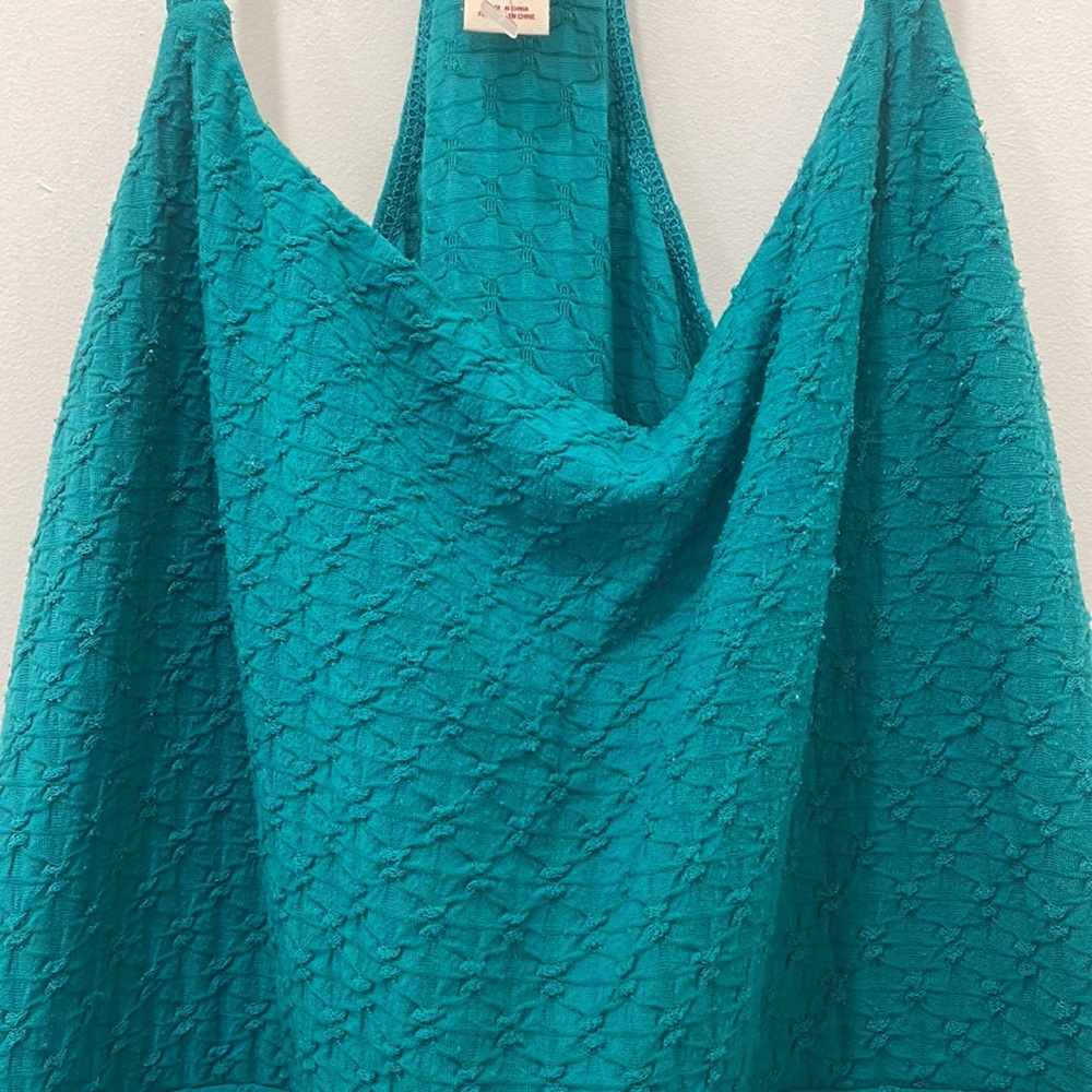 - Mossimo Supply company teal blue dress a line swing skirt L - Picture 2 of 13